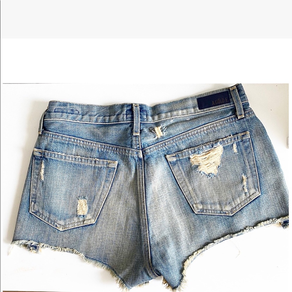 AGOLDE Distressed High Waisted Shorts - Picture 6 of 6